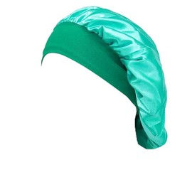 AIMALL Sleeping Bonnet Hair Wrap Silk Satin Cap Women Elastic Night Soft Hat Headwear Light Green