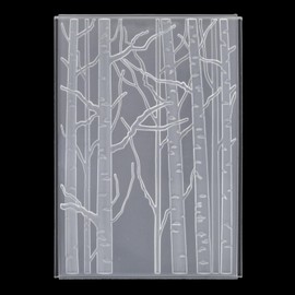 3D Embossing Folders, 6.42x4.53in Branches Embossed Template Embossing Plates Elaborate Textured Embossing Stencils for Scrapbook Card Making & Other Paper Crafts