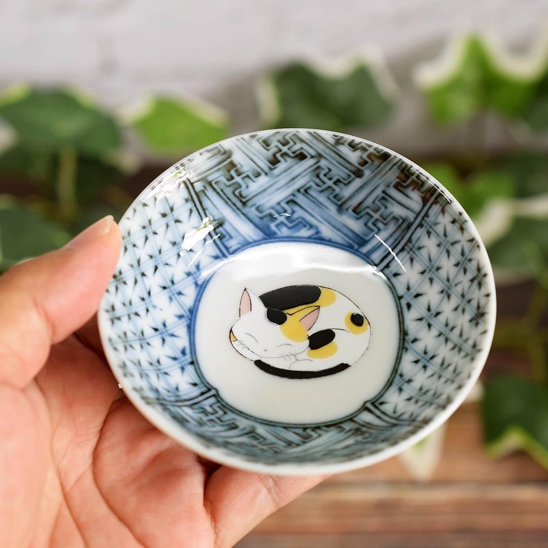 Kutani Ware Small Bowl, Stylish Tableware, Set of 5, Sleeping