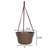 Bloem Dura Cotta Self Watering Hanging Basket Planter 12" Chocolate