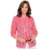 Chums | Ladies | Floral Jacquard Mock Twin Set |