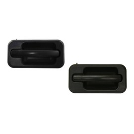 KarParts360 for Hummer H2 2003-2009 Exterior Door Handle Driver and Passenger Side | Pair | Rear | Textured Black | Base | Replacement for HU1520102, HU1521102 | 15104797, 15104796
