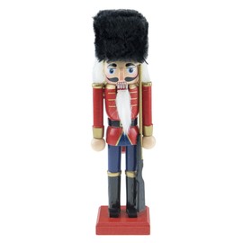 Clever Creations Red Soldier 8 Inch Traditional Wooden Nutcracker, Festive Christmas Décor for Shelves and Tables