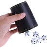 JurciCat 5 Leather Dice Cups Set Including 5 Leather Dice