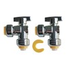 HQMPC Angle Stop Valve, 1/2" Ptc x 1/2" No Lead