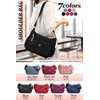 T.Y.ryanryan Women's Shoulder Bag, Lightweight Nylon Crossbody Bag, red (dark