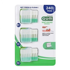 G.U.M Disposable Interdental Brush Comfort Flex 80 x 3 packs Original product