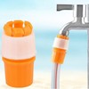 Faucet water hose extension accessories connection tab plastic Orange 32ea