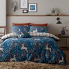 Happy Linen Company Winter Stags Blue Single Reversible Duvet Cover