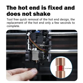 HysiPrui Upgraded Ceramic Kobra S1 Combo Hotend Assembled Extruder Printhead Kit - 3D Printer Kobra S1 Hot End/Printhead with Hardened Steel 0.4mm Nozzle, Thermistor, Heater Cartridge, Heatbreak