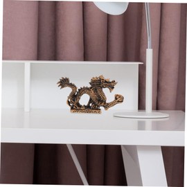 Ciieeo 1pc Resin Dragon Figurine Feng Shui Decor Chinese Style Tabletop Statue Creative Home Ornament Meaningful for Dragon Lovers