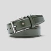 MEYER Stretch Leather Belt, dark green