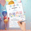 Naïa Design - 15 cartes d’invitation fête enfant en français