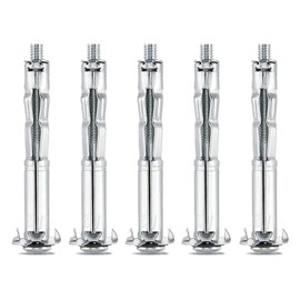 20 pcs Molly Bolts, M6*65Metal Drywall Anchors, Zinc Plated Steel Molly Bolt for Plaster Walls, Hollow Anchor for Drywall (M6*65)