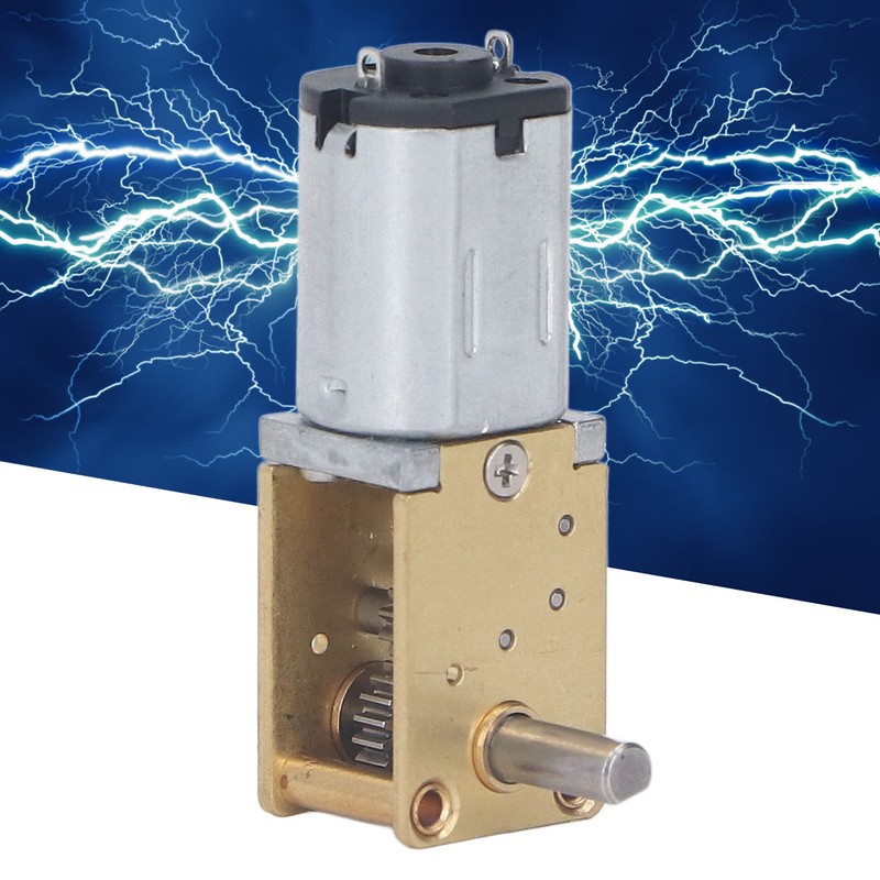 12V DC Geared Motor with Fixed Base Single Shaft Brushed