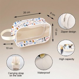 TGBJE Singer Album Inspired Clear Makeup Bag Song Lyrics Music Fans Gift Guitar Pick Grocery Bag (C Singer Mb)