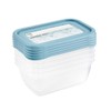 keeeper Mia Magic Ice 5-Piece Freezer Container Set, Rewritable Lid,
