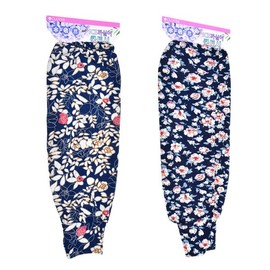 UV Protection Non-Clinging Patterned Cooling Arm Sleeves SN2504-0018 Floral/FREE 2ea