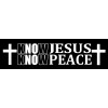 OwnTheAvenue Know Jesus Know Peace Christian Christ Vinyl Decal Sticker