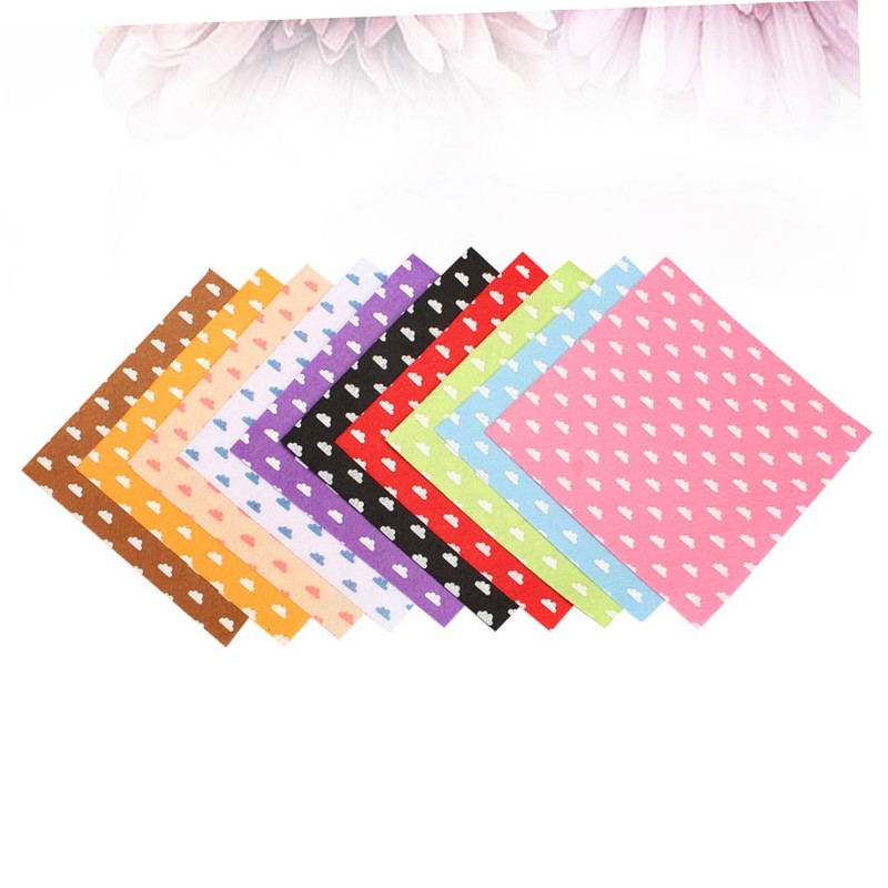 IWOWHERO 20Pcs DIY Nonwoven Fabric Cloud Pattern Felt Sheets Safe