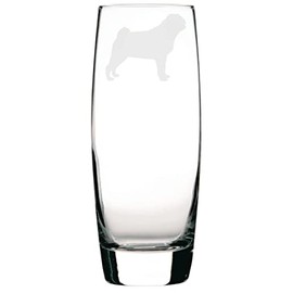 Adult Pug Engraved Hi-Ball Glass, Dog Gift for Women, Gift for Men