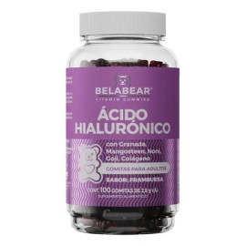 Belabear Ácido Hialurónico 100gomitas Frambuesa Solanum Frambuesa                                                                                     
