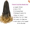 EFFGOCO Short French Curl Braiding Hair 14 Inch Pre Looped