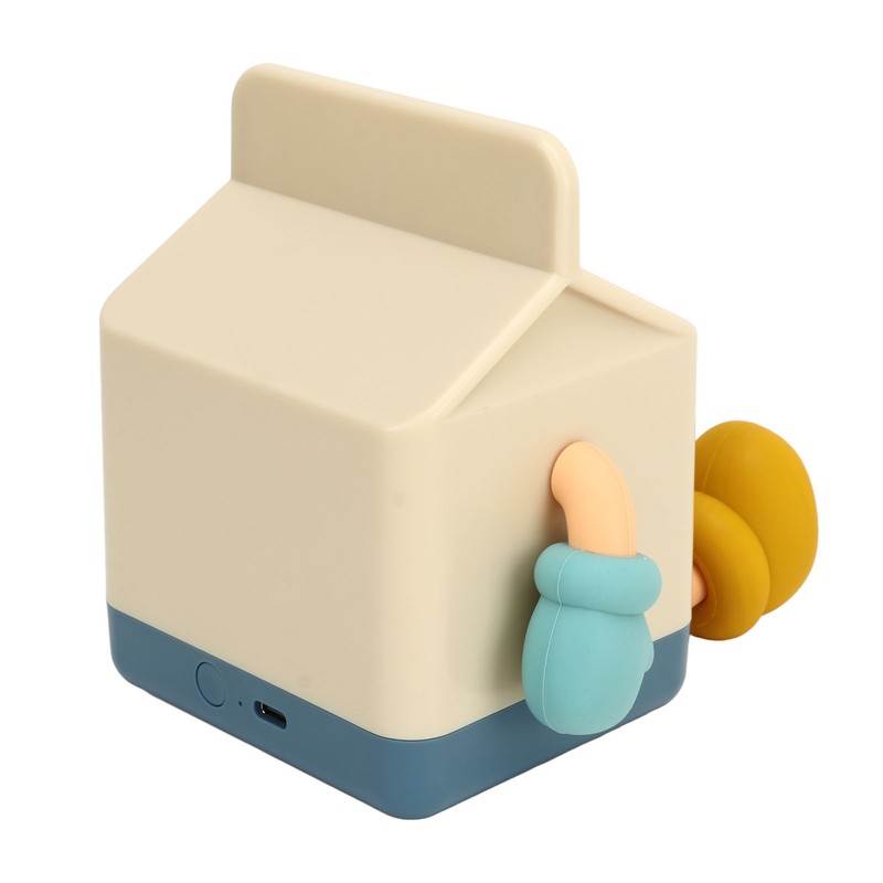 Milk Box Night Lamp Rechargeable LED Night Light Timing Bedside