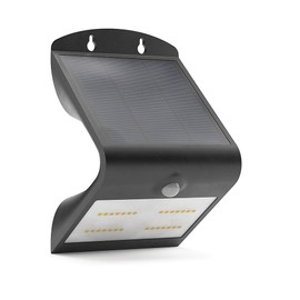 SolarCentre® V Light Pro Outdoor Solar Motion Activated PIR Security Light - Black