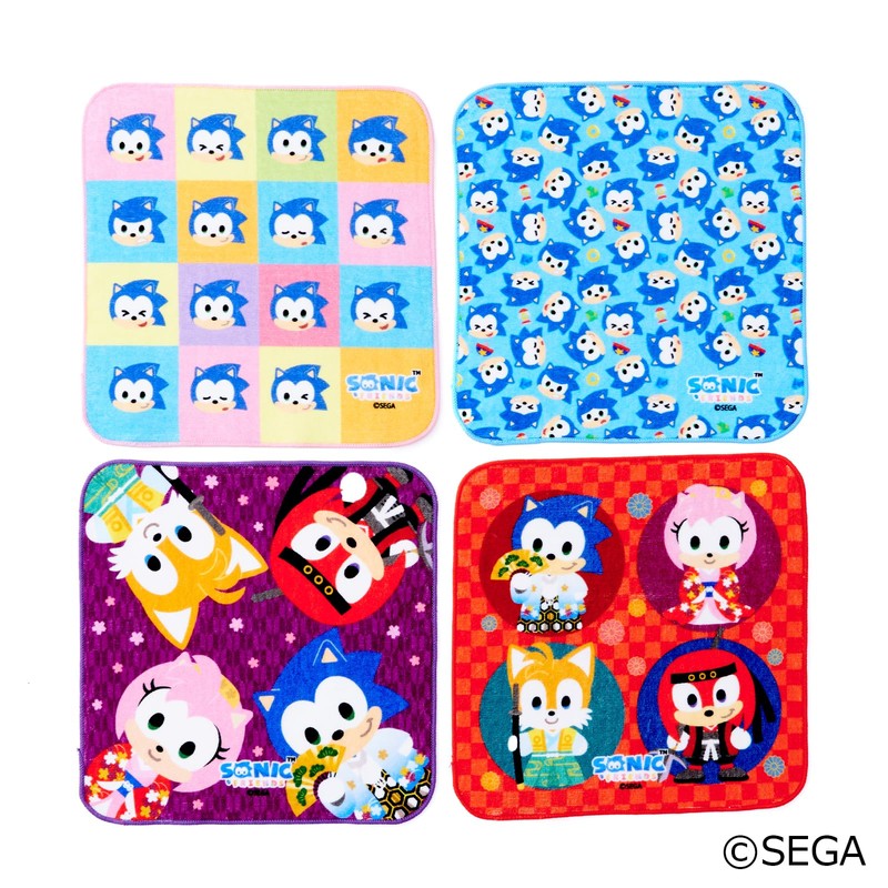 SEGA Fave SONIC & FRIENDS Hand Towel B (Sonic All