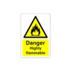Safety First Display LTD Danger Highly flammable sign - 1.2mm