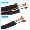PATIKIL - Funda de gestión de cables, 4 unidades de