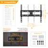 5Rcom Universal Swivel TV Stand for 27-60 inch Curved/Flat Screen