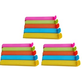 60 Pcs Plastic Sealing Clips,Bag Clips for Food,Food Sealing Clip, Sealing Clip Set for Snack Bags Food Preservation Clips Small Plastic Bags Food Sealing Clips(5 Color)
