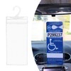 Ohleats Handicap Placard Holder for Car, Transparent Disabled Parking Permit