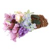 Lavender Basket Wreath for Front Door Artificial Spring Summer Wreath