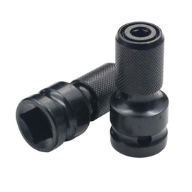 2PCS Othmro 1/2 Square Drive to 1/4 Hex Shank Socket Adapter, Converter for Impact Wrench Adapter and Screwdriver Bit Holding Socket