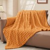 BEDELITE Updated Burnt Orange Throw Blanket for Couch and Bed-