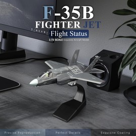 HANGOU 1/72 F-35B Lightning II (flight mode) military model aircraft fighter made of alloy model aircraft model aircraft for collecting and displaying