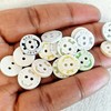 MajorCrafts® 48pcs 12.5mm 'Baby' Printed 2 Holes Round Resin Sewing