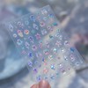 Summer Nail Art Stickers 5D Jelly Embossed Conch Shell Nail