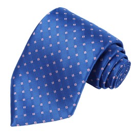 kissties lazos extra larga para Tall Hombres Azul Checker - Necktie + Caja de Regalo (160 cm XL)