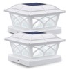 SIEDiNLAR Solar Post Cap Lights Outdoor Glass 2 Modes 8