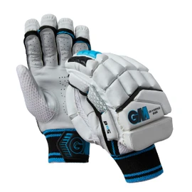 Gunn & Moore GM Cricket Batting Gloves, Ben Stokes Diamond, 606, Black/Blue, Youth Left Handed, 1 Pair, 51942316