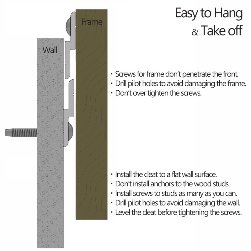 Z Clips 30" 2 Pack - French Cleat Picture Hanger