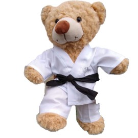 10"/25cm Karate Outfit with Black Belt - Teddy Bear Costume Outfit - 10"/25cm - BEAR NOT INCLUDED