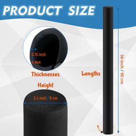 PUMHUBO 36 Inch Boat Trailer Guide Pole Covers - Neoprene Boat Trailer Pads for Guides, Heavy Duty Marine Trailer Guide Covers for Jet Ski Boat Sailboat Trailer