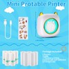 HuiJuKeJi Mini Printer, Pocket Printer, Mini Photo Printer for Smartphone,