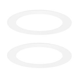M METERXITY 2-Pack Goof Rings for 3 Inch Recessed Lights, 2.6" ID 3.8" OD Durable Steel Trim Ring Flush Mount White Can Light Trim Ring Cover for Ceiling Can Downlights