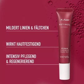 M. Asam RETINOL INTENSE Eye Balm (15 ml) - Rich Eye Balm for Effective Wrinkle Smoothing & Against Signs of Skin Ageing, Eye Cream, with Retinol, Hyaluronic & Shea Butter, Vegan Eye Care
